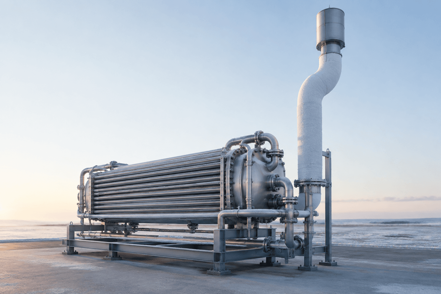 Nitrogen Leaves a CO₂ Liquefier Carrying Nearly Three Times Its Volume in CO₂